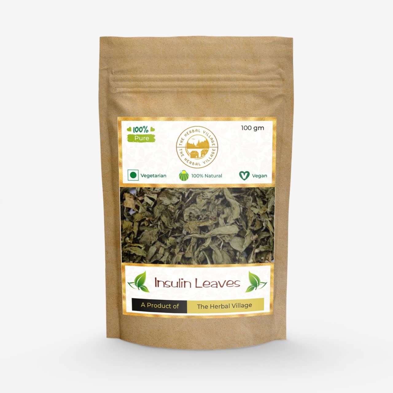 Dry Insulin Leaves | Aromatic Herb for Tea| Culinary Delights | Aromatherapy | 100 GM