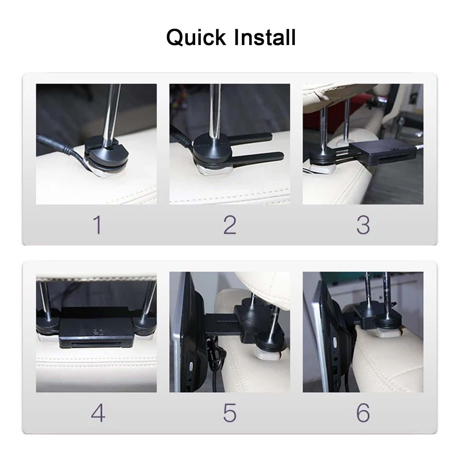 Schermo da 10,1 Pollici per Poggiatesta Auto, Lettore Dvd per Poggiatesta, Touch Screen HD (risoluzione: 1024 × 600), USB/TF, Facile da Installare, 9 Lingue,1PCS