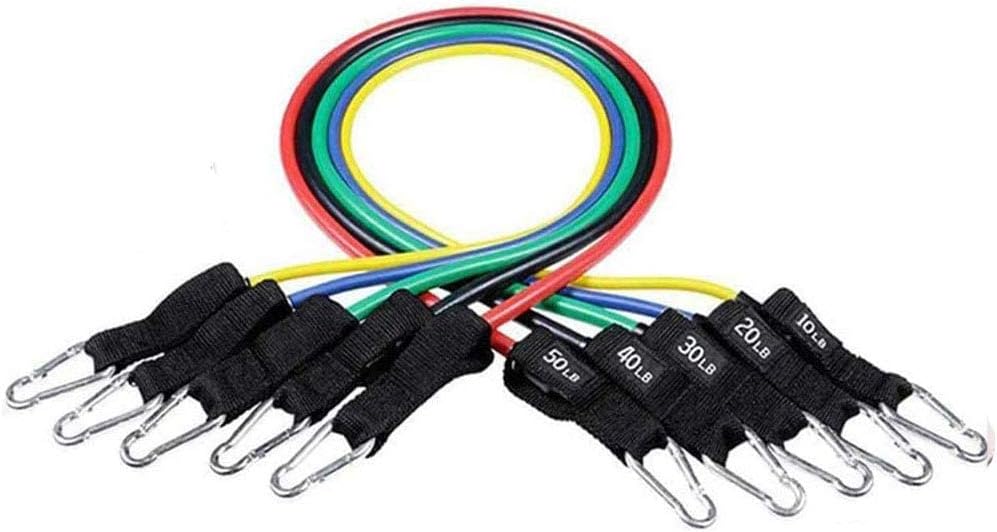 Fit Simplify Resistance Loop Exercise Bands with Instruction Guide, Carry Bag, EBook and Online Workout Videos - Set of 5, Perfect Muscle Builder for Arms, Back, Leg, Chest, Belly, Glutes
