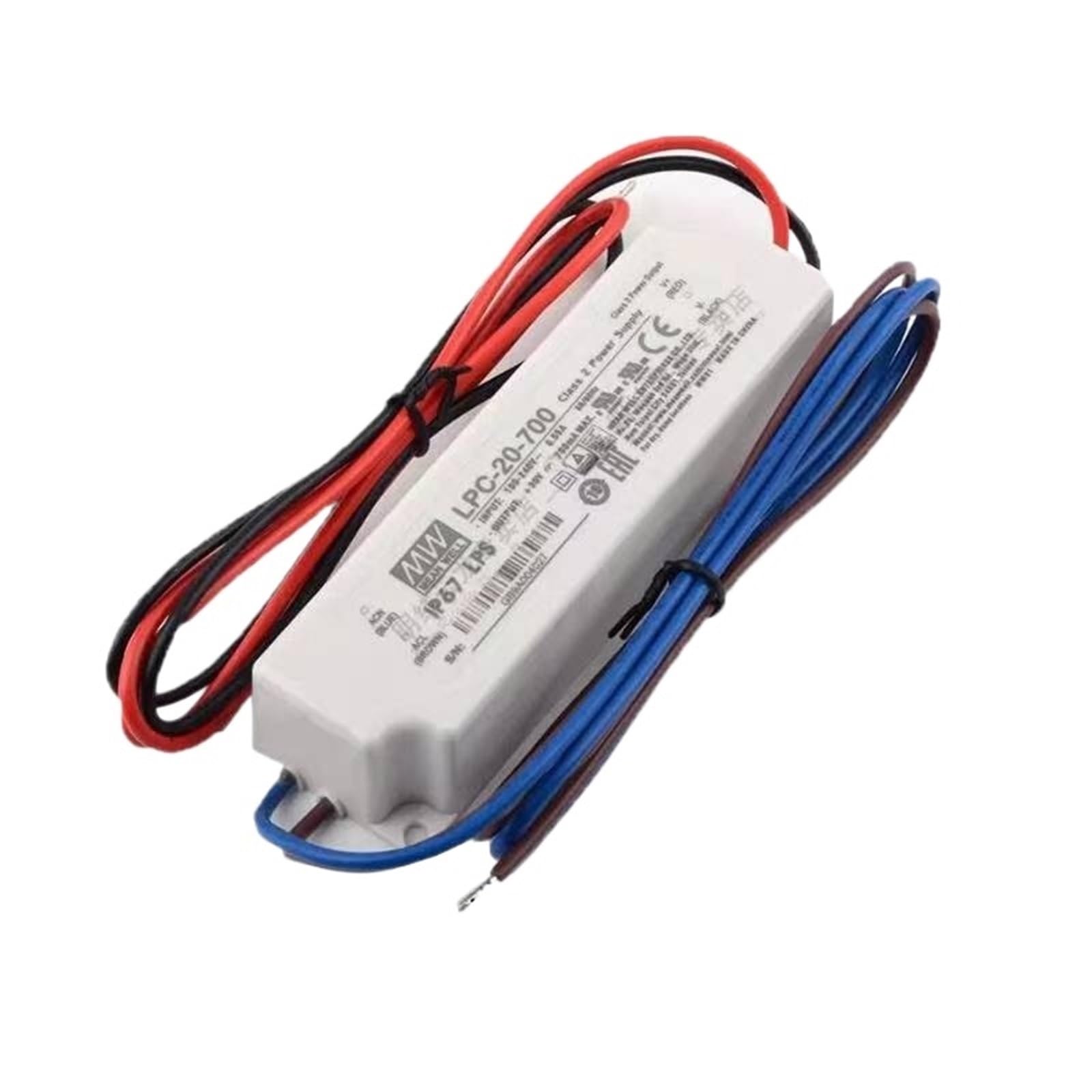 FCARUMIQP LPC-20-700 700mA Constant Current Single Output Switching Power Supply LED Driver IP67