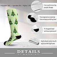 Vista 6 de devor Boot Socks Thigh High for Women Socks Boot Socks Funny christmas tree Sock