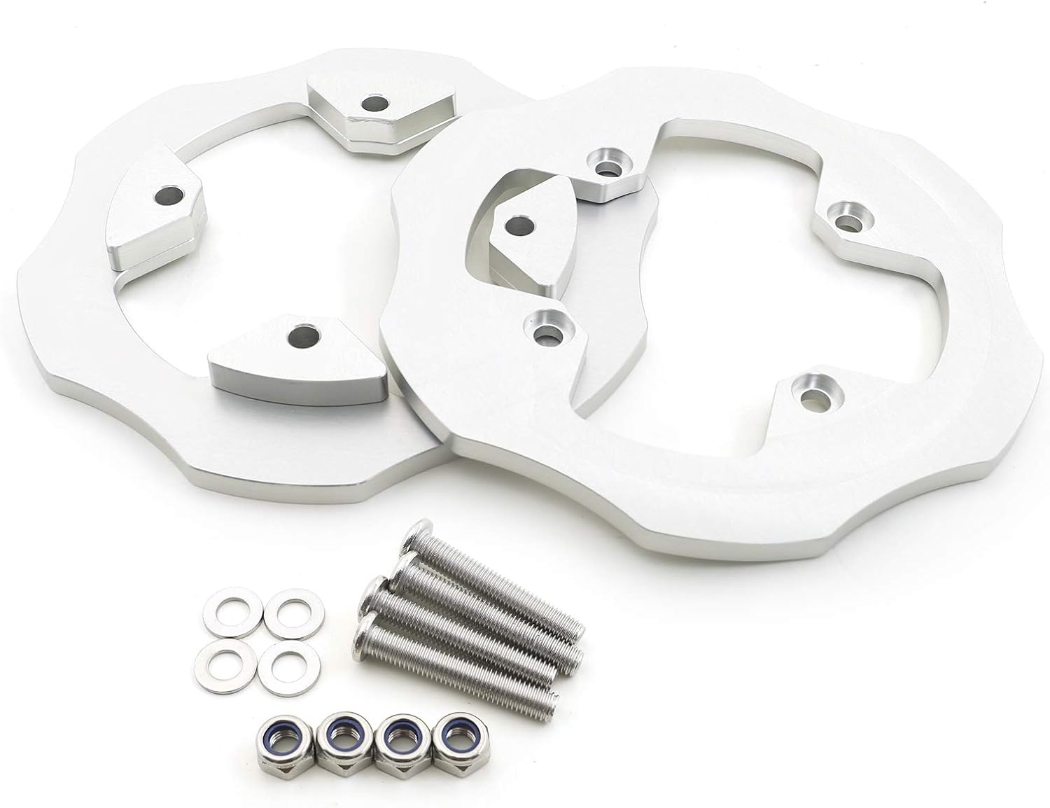 SFriding ATV Rear Sprocket Guard Chain Protector for Kawasaki KFX450R KSF450 B8,B9F,BAF,BBF,BCS,BDF,BEF 2008-2014 [Silver]
