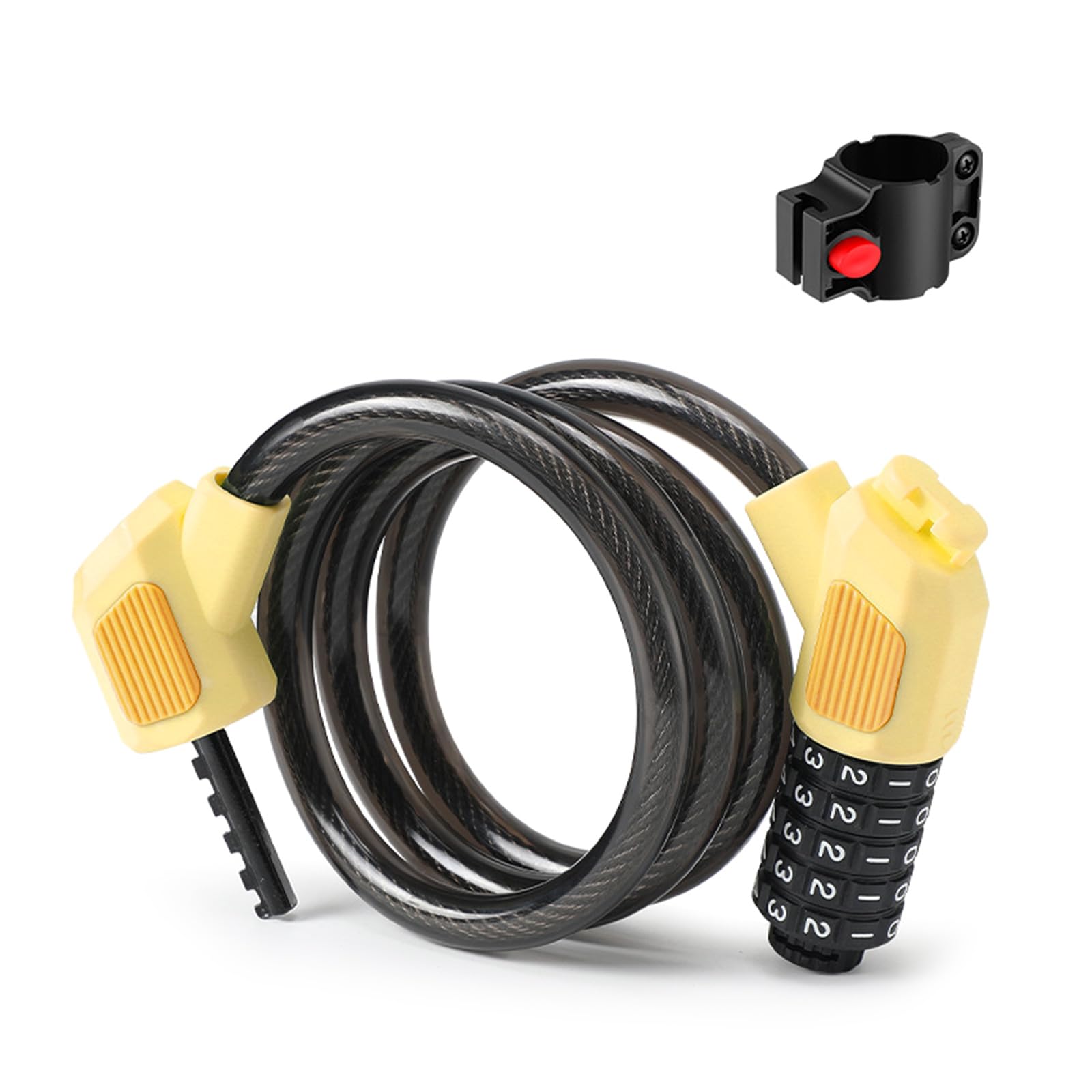 Tsophreniq Cable 5Digits Resettable Combination Cable, Bike Code Small Security Bike for Mountain Bicycles Bicycles Code