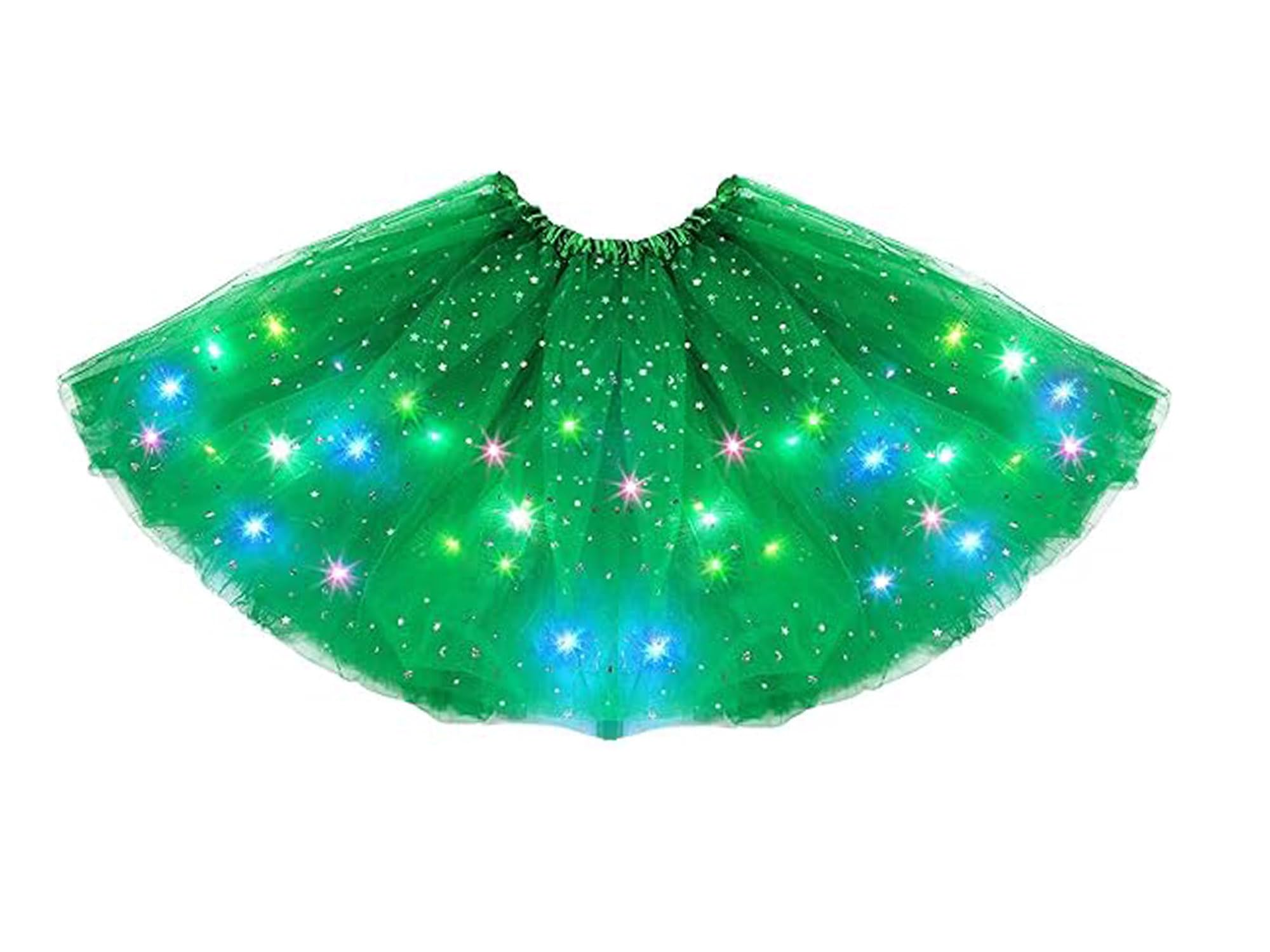 Girl Tutu Skirts, 2-8 Years Baby Girls Light Up LED Tutu Skirt Magic Light Princess LED Dancing Skirt Tulle Ballet