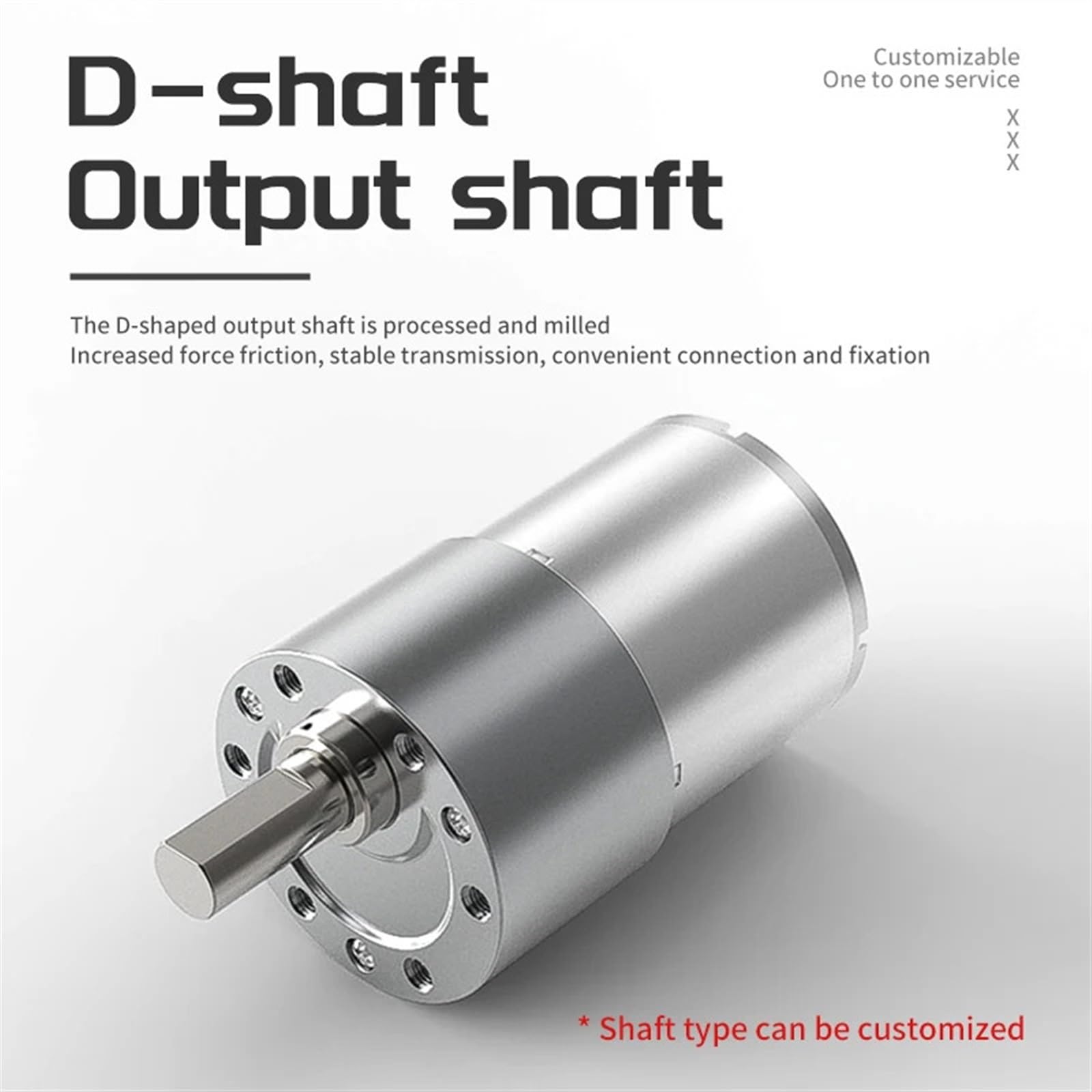 Produktbild von Planetengetriebe 37-3530 – 12/24V DC-Getriebemotor, 37 Mm Ganzmetall, 2,5–960 U/min, Hohes Drehmoment 30 Kg·cm, Exzenterwelle, Tropfsicher