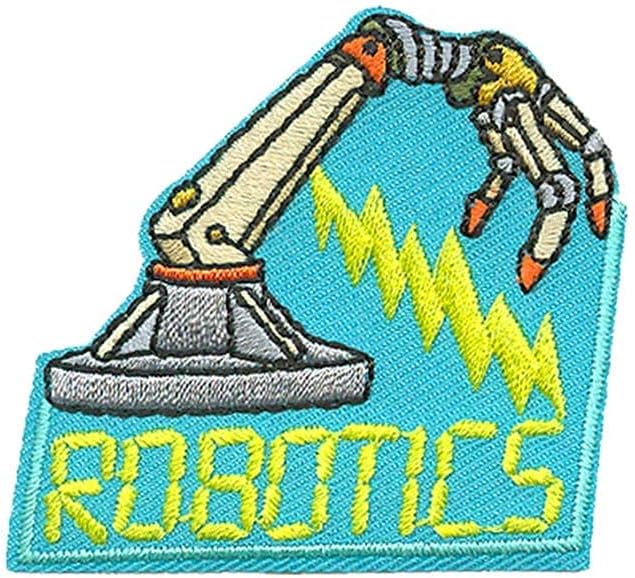 12 Pieces 2" Activity Scouts Applique Fun Patches, Science and Technology - STEM (Robotics 2)