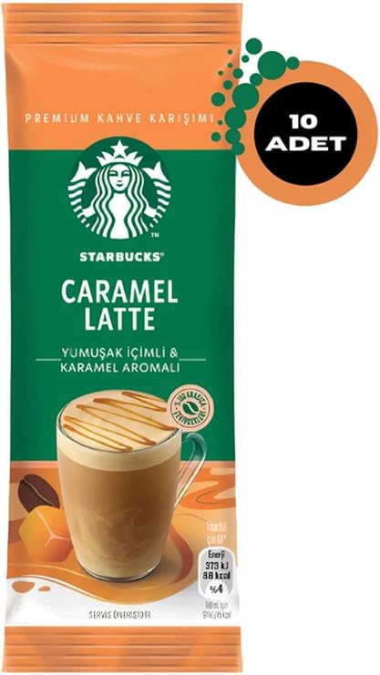 Starbucks Caramel Latte Premium Kahve Karışımı, 10x23 g