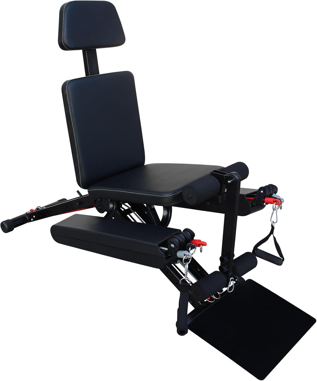 Multifunctional Adjustable Fitness Chair, Heavy Duty Strength Training Bench for Full Body Workout, Foldable Weight Bench for Home Gym, 660 lbs Capacity