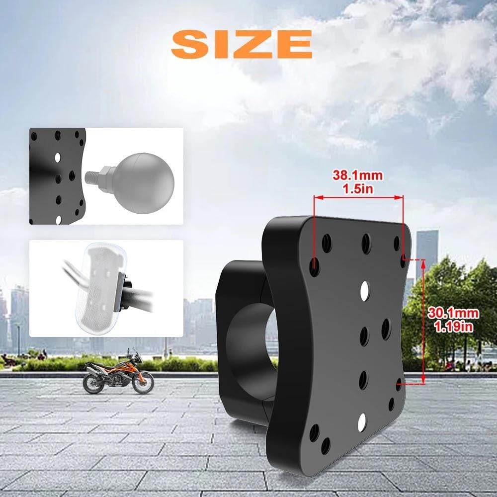 Placa Navegación GPS Móvil Soporte Universal para Manillar 22 Mm Soporte para Navegación GPS