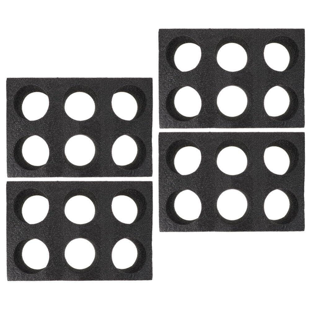 OUNONA 4 Pièces Porte-Gobelets À Emporter Plateau De Tasse En Mousse À 6 Cavités Pour Emporter Porte- Outil D'emballage De Boisson Pour Camping Pique- Magasin À Emporter