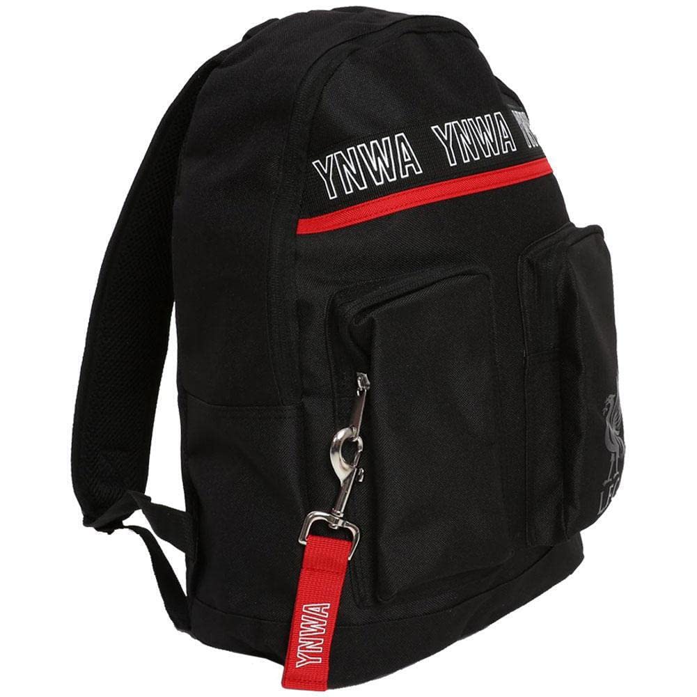Liverpool F.c. Men's Black Liverpool Fc Ynwa Backpack Lfc Official