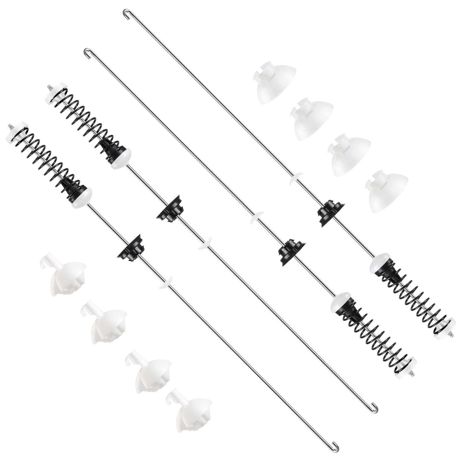 upgraded w11396716 w11171694 washer suspension rod kit 4pcs (2025) compatible with whirlpool maytag kenmore washer, replacement part 4961417 ap6974115 ps12731176 eap12731176