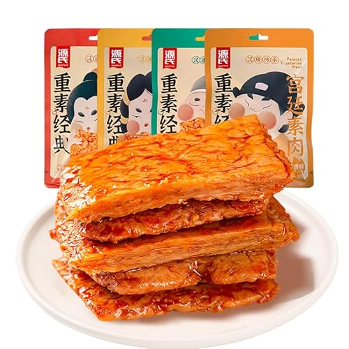 Vegetarian Shredded Tofu Vegetarian Soy Products Snacks Spicy Strips Small Package Healthy Snacks素手撕豆干素豆制品零食辣条小包装健康零食 #TOP7