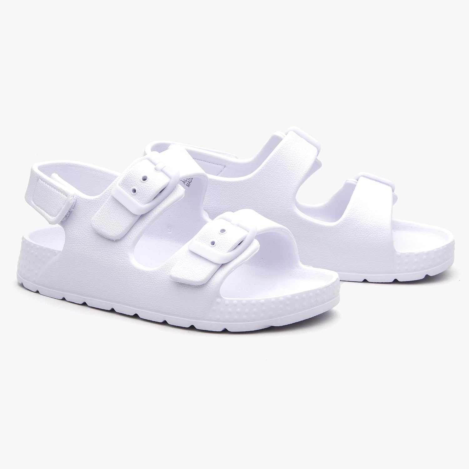 EasyStar Boys and Girls Lightweight Dual-Adjustable Sandal Buckles With Hook and Loop Heel Closure