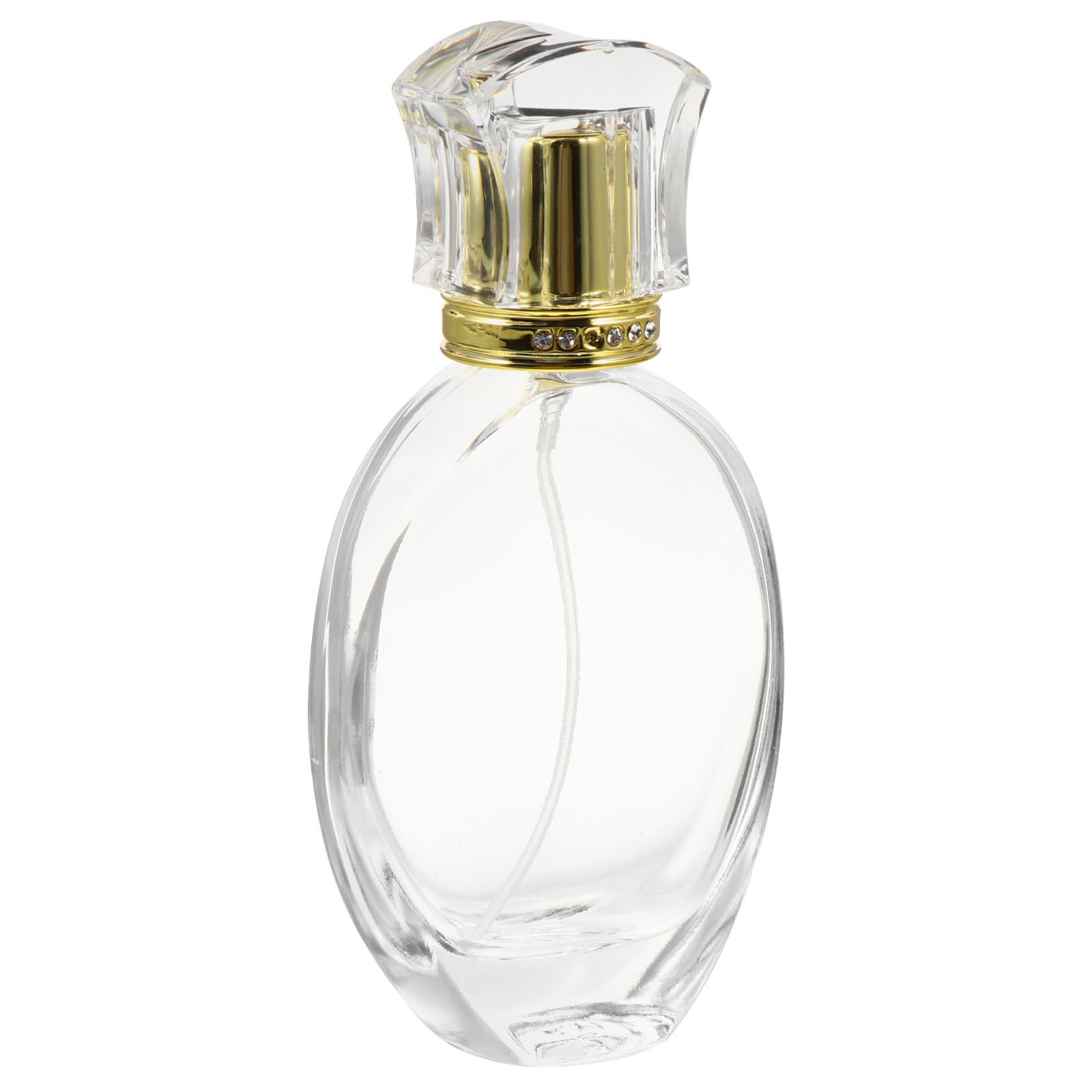 Botella de spray de vidrio recargable para perfumes y mezclas DIY