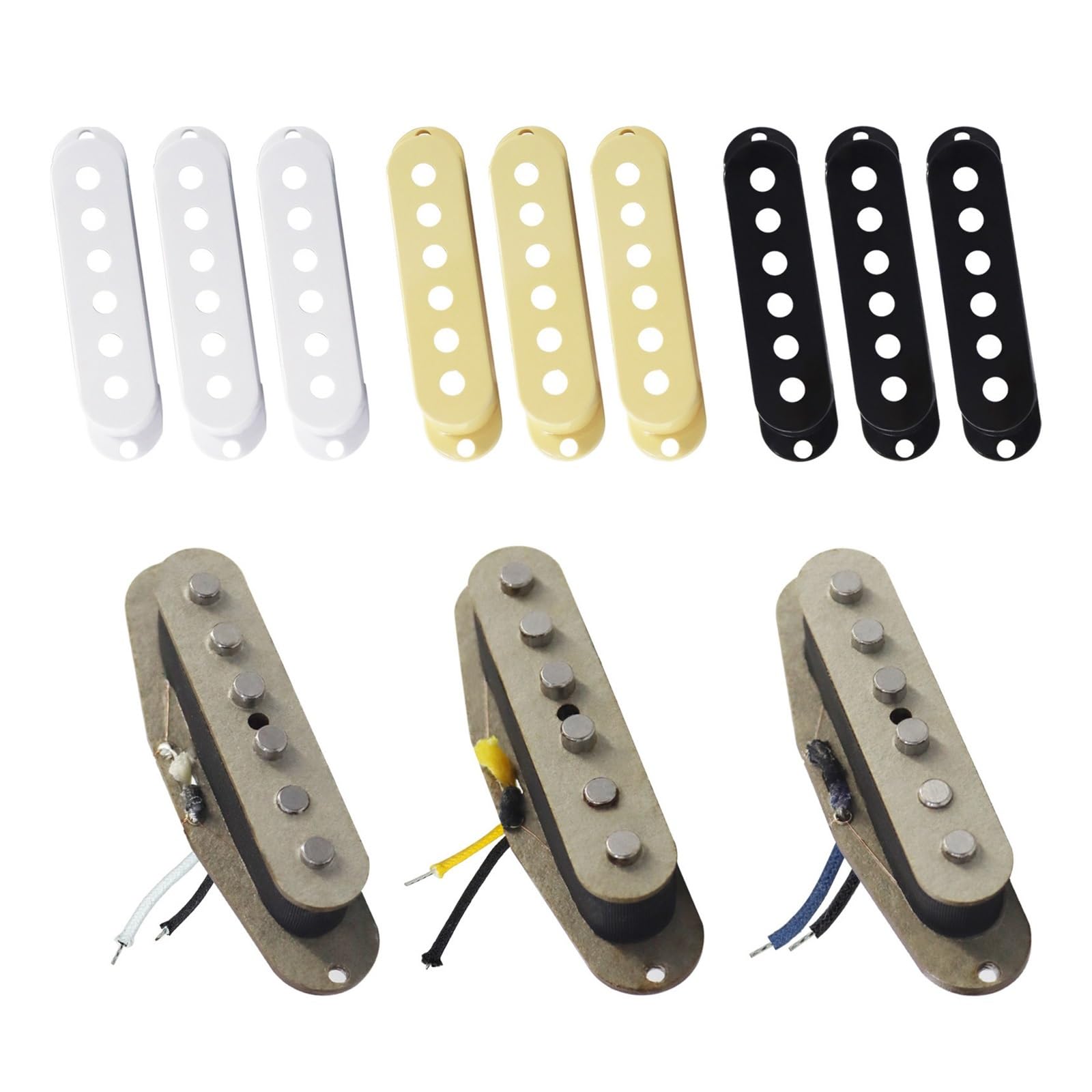 E Gitarre Mit Alnico 5 Interleaved Tonabnehmern Aus Grauem Karton Und Einem Retro Single Coil(1 Set)