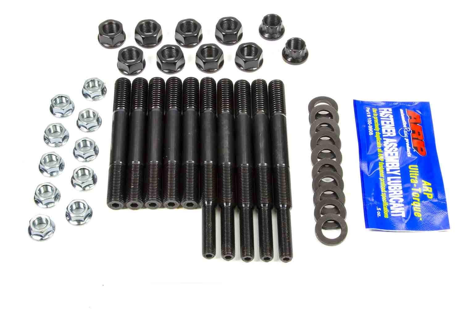 ARP 2405501 Main Stud Kit, 200,000 PSI Chrome Moly Steel, For Select Chrysler Mopar V8 2-Bolt Main Applications, With Windage Tray