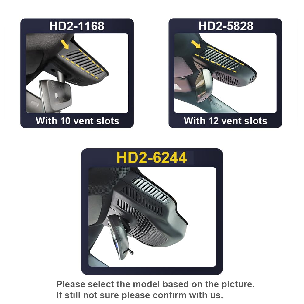 Fitcamx 4K Dash Cam Suitable for Mercedes-Benz GLB 250 & AMG GLB 35 2021 2022 2023 (HD2-6244), OEM Look, 2160P UHD Video, Built-in WiFi & APP, Loop Recording, Gravity Sensor, Easy to Set, 64GB Card