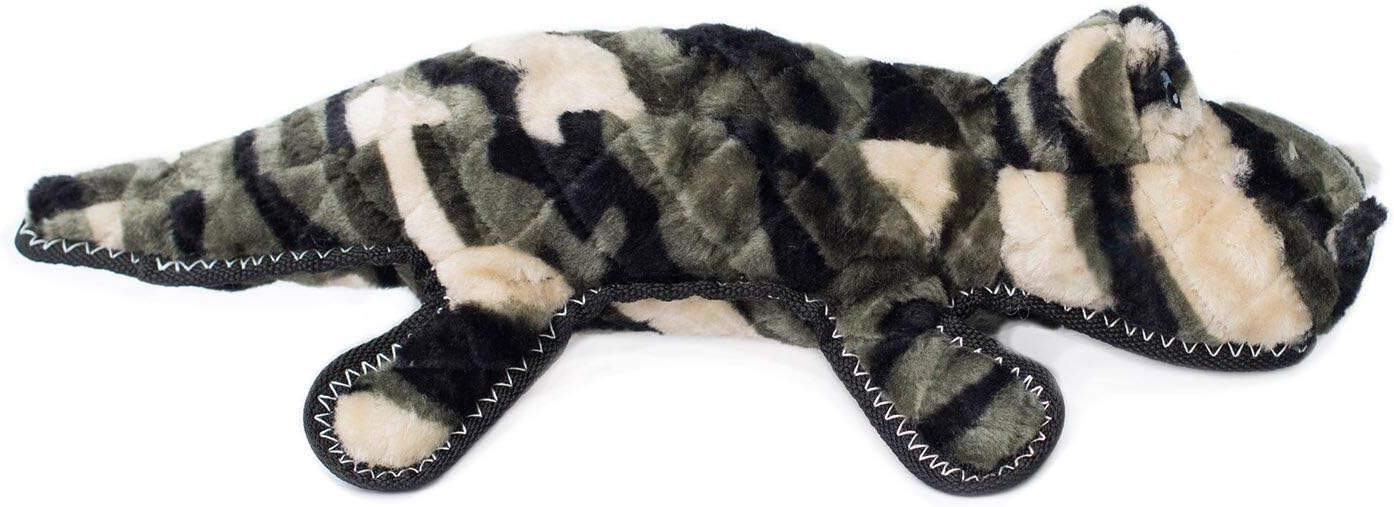 ZippyPaws Plush Gator- Dog Squeaky Toys to Keep Them Busy, Cute Plush for Small, Medium, & Large Dogs, Stuffed Puppy Toy, Pet Products, Gift for All Breeds, Interactive Squeaker- Camron the Camo Gator