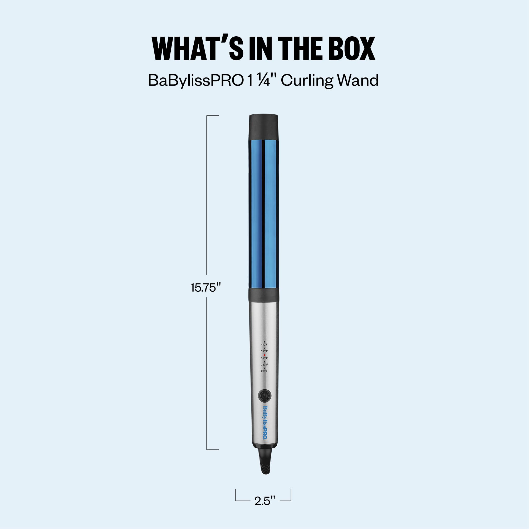 BaBylissPRO Nano Titanium Professional Curling Wand