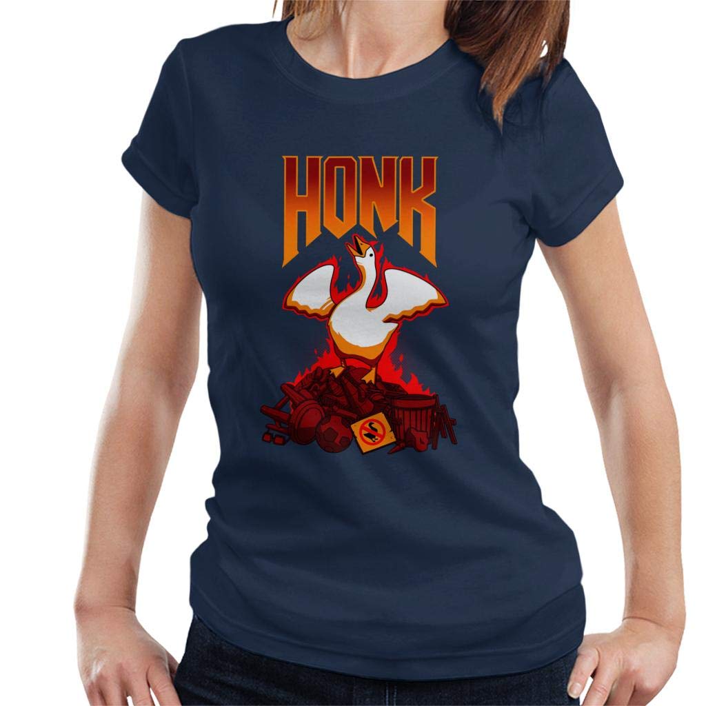 Cloud City 7 Women's Navy Blue Honk T-Shirt