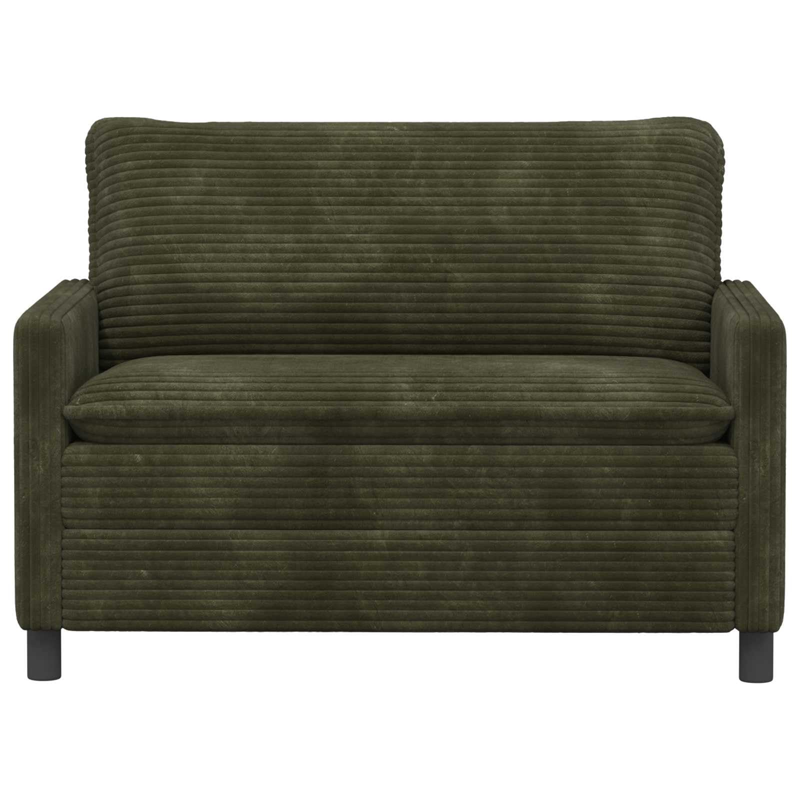 Sofá de 2 plazas, color verde, sofá tapizado 126 x 81 x 87,5 cm