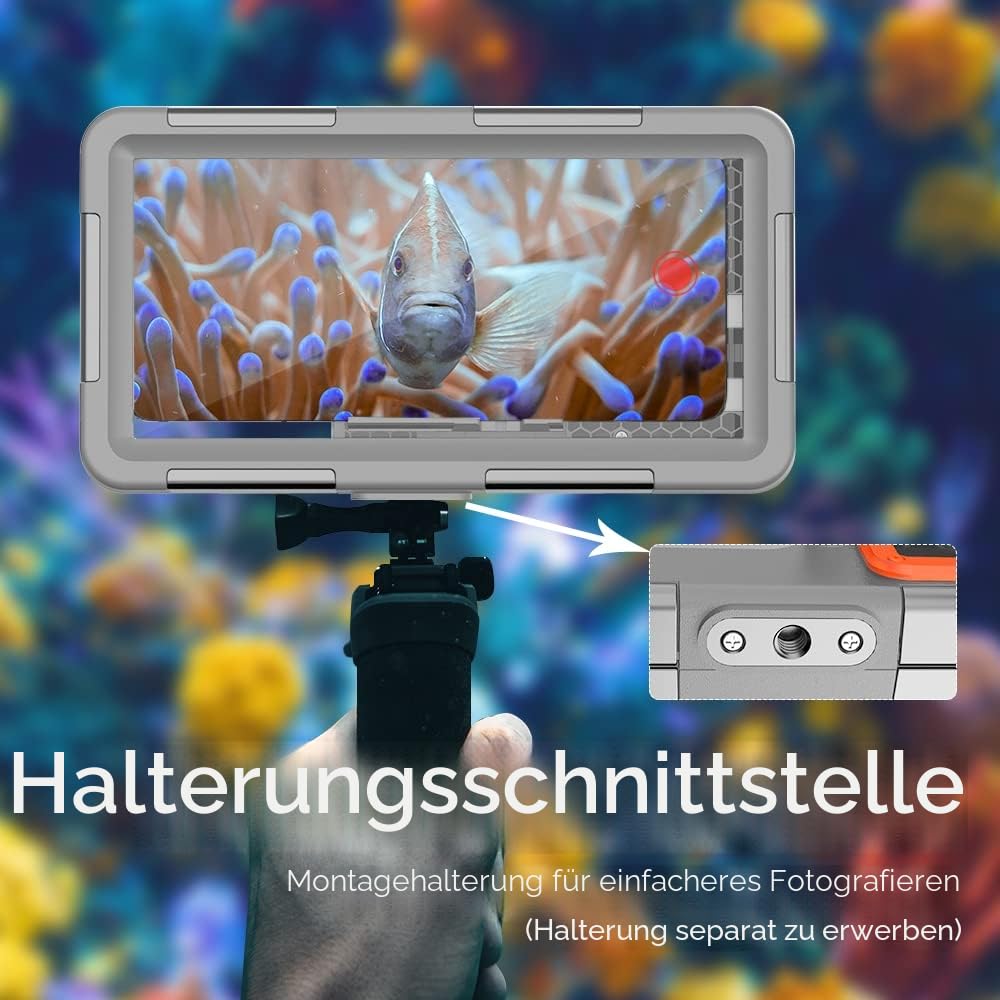 ShellBox wasserdichte Handyhülle Unterwasser für iPhone 17e 17 16 15 Pro Max Samsung S26 S25