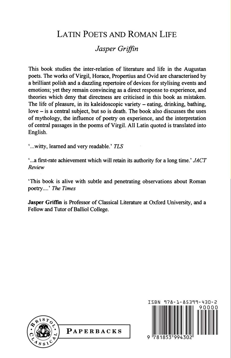 Latin Poets and Roman Life (BCPaperbacks)