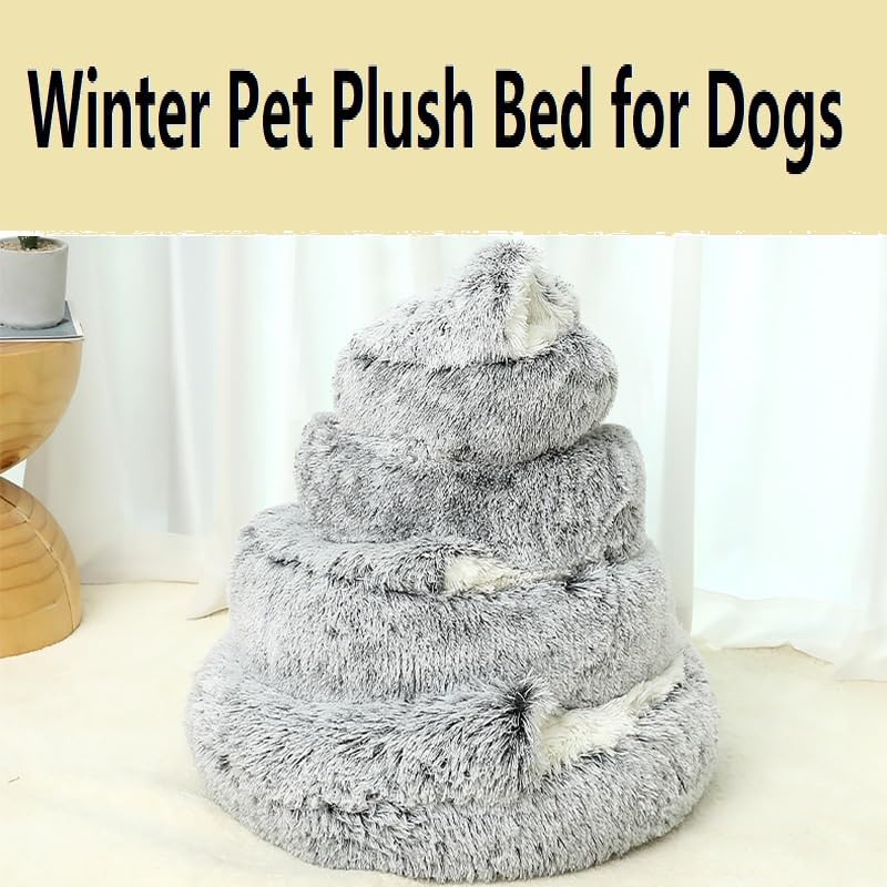 review Cozy Cocoon Pet Bed for Dogs, Cozy Cocoon Pet Bed for Small Dogs, Winter Pet Plush Bed for Dogs-Cozy Nook Dog Bed Extra Large (Style-B, 40CM)