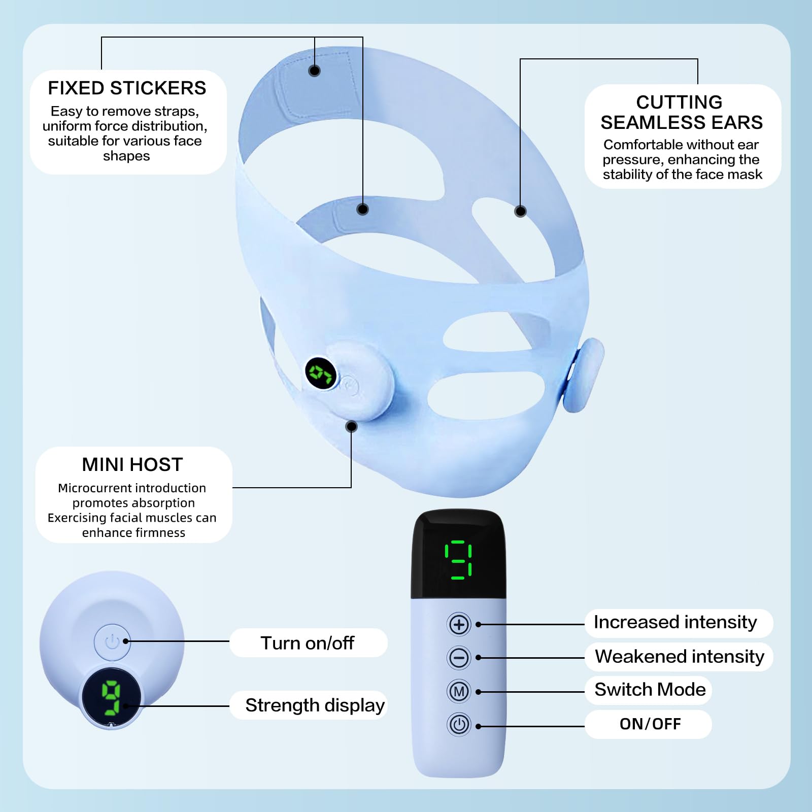 V-Shaped Face Machine Electric Facial Contouring and Lifting Device