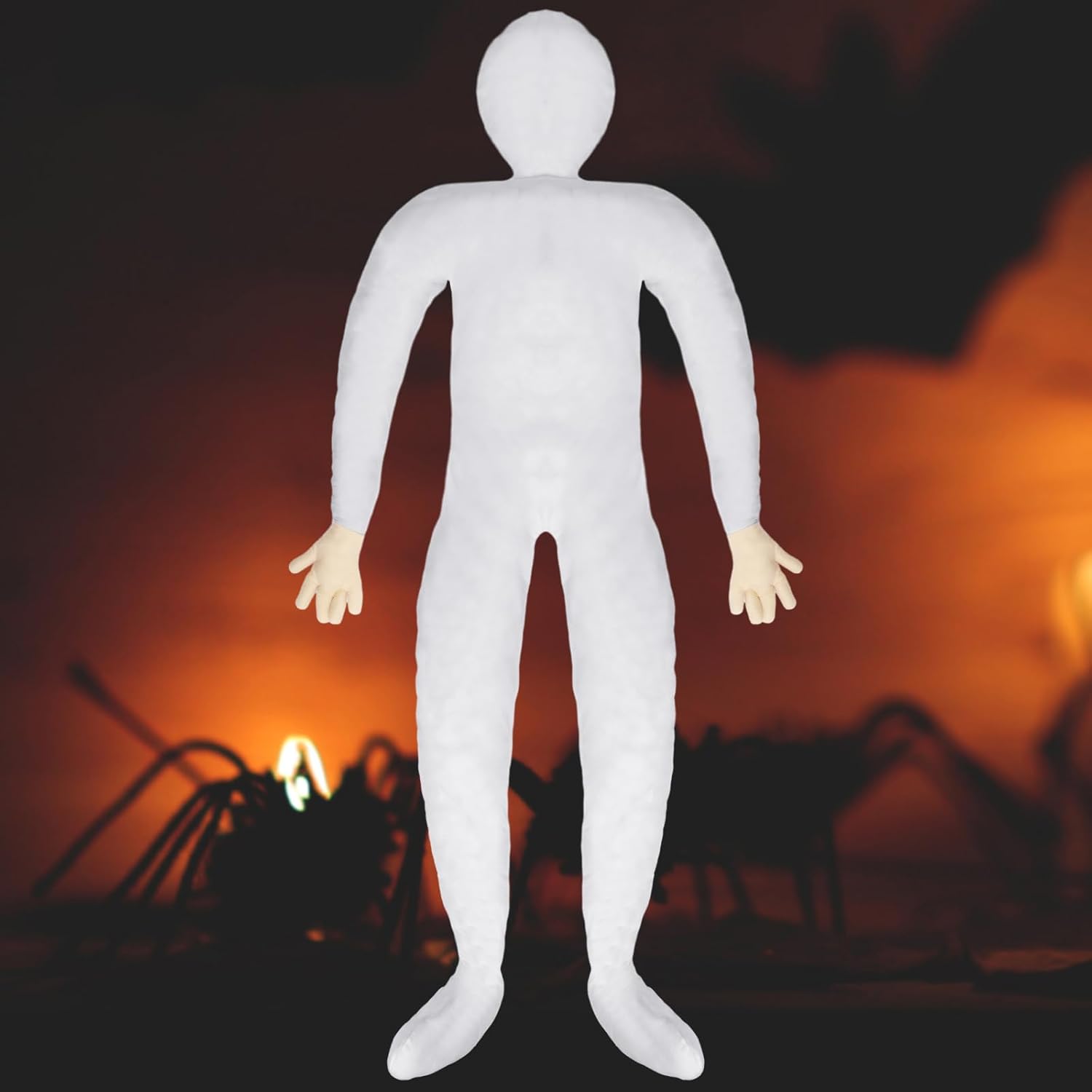 Kathfly 6 Foot Halloween Full Size Posing Dummy Tall Posable Halloween Decor Poseable Mannequin with Hands Holiday Decor(White Color)