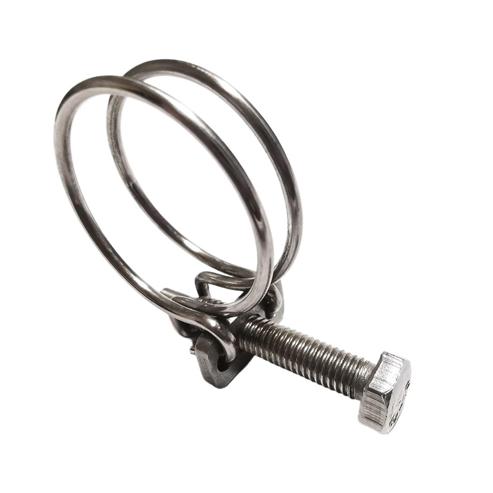 Wbtajzhy One Color Double Wire Hose Clamp 304Ss Adjustable Clamps Water Vent Pipes Pack Of 2-20 Multiple Sizes(51-57Mm(8Pcs))