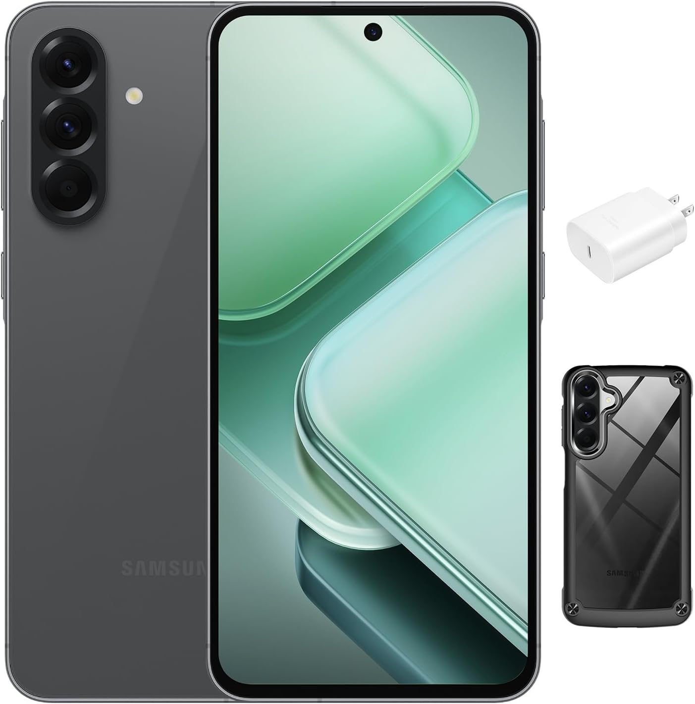 Samsung Galaxy A56 5G Unlocked Cell Phone, 256GB Smartphone with 12GB RAM, 6.7″ AMOLED, Quad Camera, Android 15 Phone, 24Hr Battery, 2025 International Model, Graphite, Bundle 25W Fast Charger & Case Samsung Galaxy A56 5G Unlocked Cell Phone, 256GB Smartphone with 12GB RAM, 6.7″ AMOLED, Quad Camera, Android 15 Phone, 24Hr Battery, 2025 International Model, Graphite, Bundle 25W Fast Charger & Case