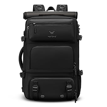 REDHORNS Phantom Anti-Theft 30L Backpack, 3 in 1 carry Multi-Compartment with 3 digit Lock and Zipper Slip Pockets, Water-Resistant Bag for Unisex, Fits 17" Laptop, Travel Men & Women