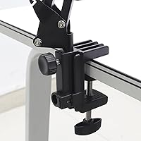 Vista 6 de OriGlam Abrazadera de escritorio, soporte de plástico, soporte de base de abrazadera en C, abrazadera de montaje de mesa, soporte de montaje de luz