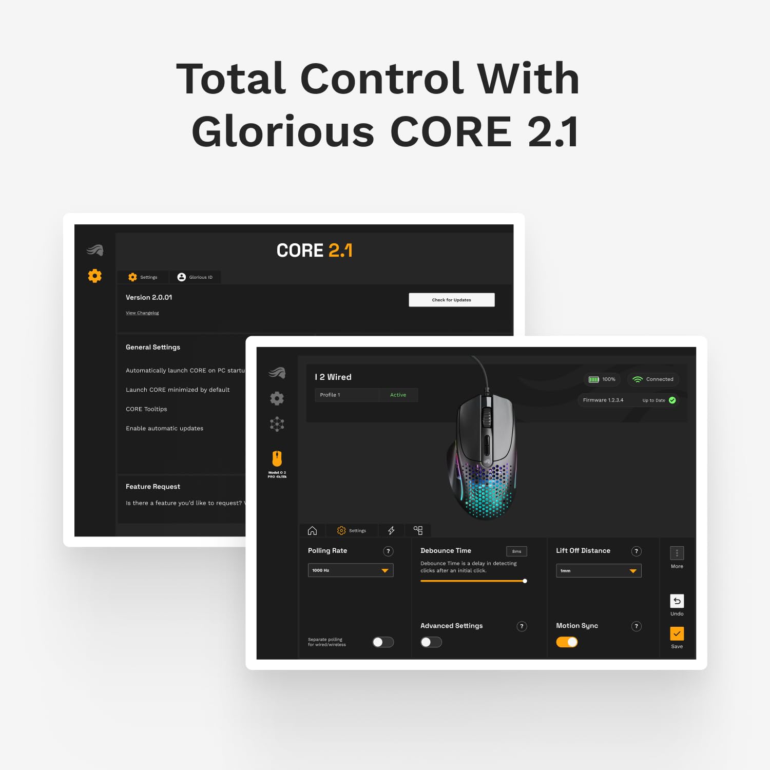GLORIOUS Gaming - Model I 2 Wired Gaming Mouse: 9 Tasti programmabili (2 scamb.), superleggero 66 g, sensore Ottico 26.000, Switch da 80 Milioni di clic, MMO/MOBA/sparatutto, Nero