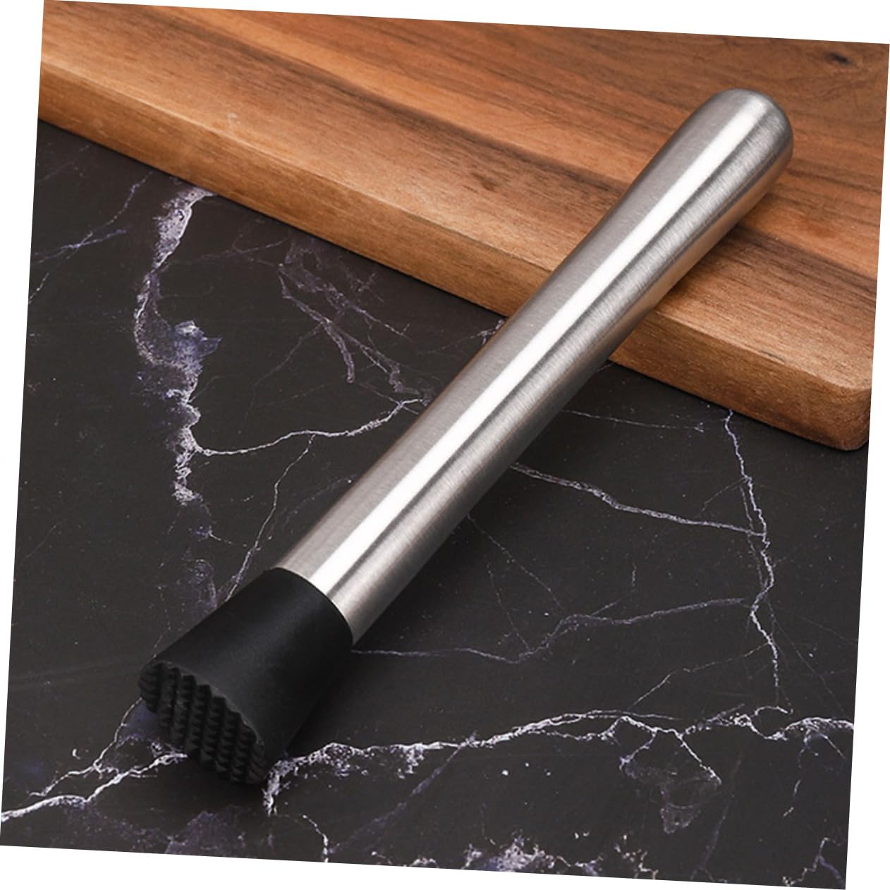 Set Shaker da Cocktail Professionale 13 Pezzi in Acciaio Inox e Bambù, 550ml, Completo per Bar e Casa, per Cocktail e Aperitivi