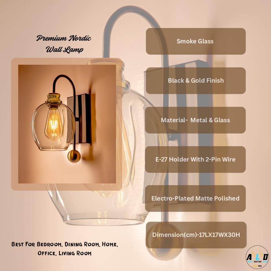 Image of Imperial Grace Vintage Gold Wall Lamp | Classic Cream Fabric Platted Shade | Wall Lamp with Metal Frame | Decorative Lighting Fixture for Living Room, Bedroom (ALD-055(A)-WL)