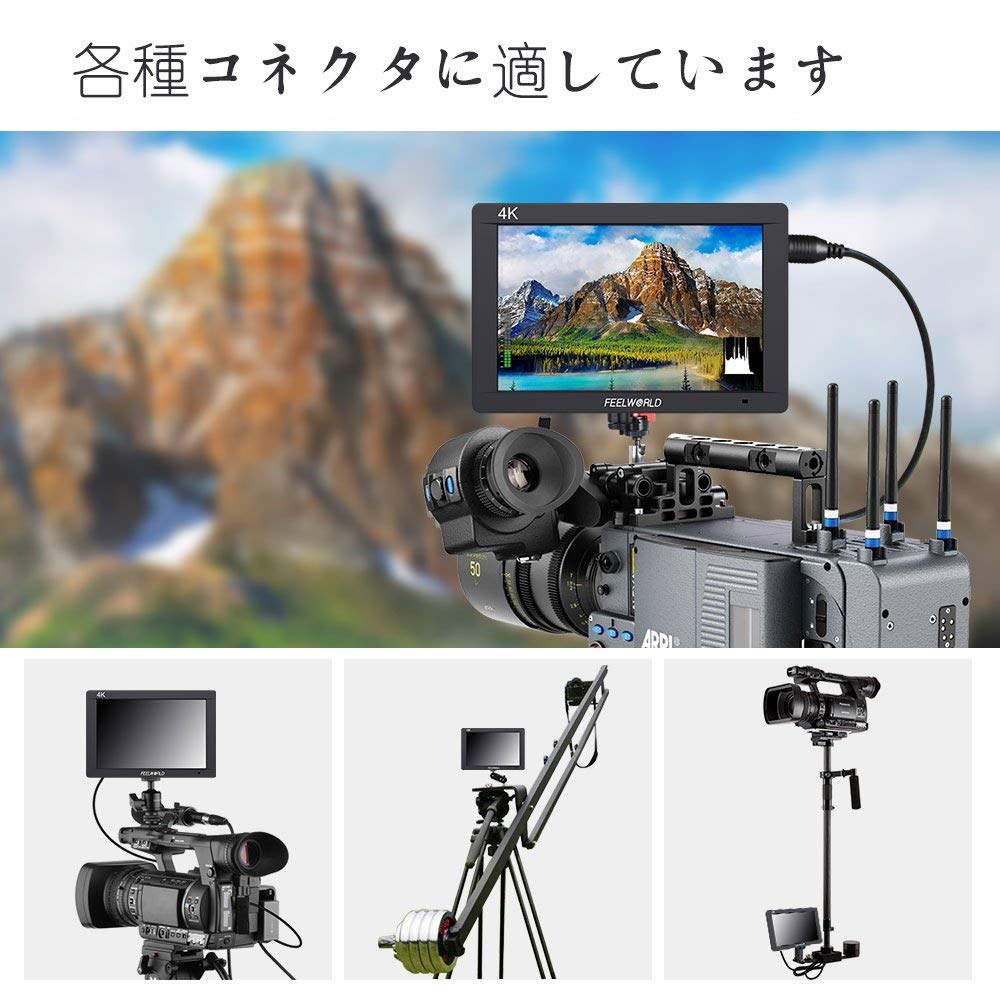 Amazon.co.jp: FEELWORLD FW703 カメラ フィールドモニター 7インチ 3G