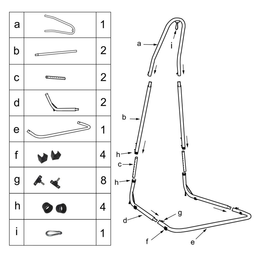 XUANYU Tippe III Hangstoelstandaard van metaal, vrijstaand in hoogte verstelbaar (200-250) cm, voor tuin, balkon, slaapkamer, max. 150 kg ( hangstoel & mat niet XUANYU Tippe III Hangstoelstandaard van metaal, vrijstaand in hoogte verstelbaar (200-250) cm, voor tuin, balkon, slaapkamer, max. 150 kg ( hangstoel & mat niet