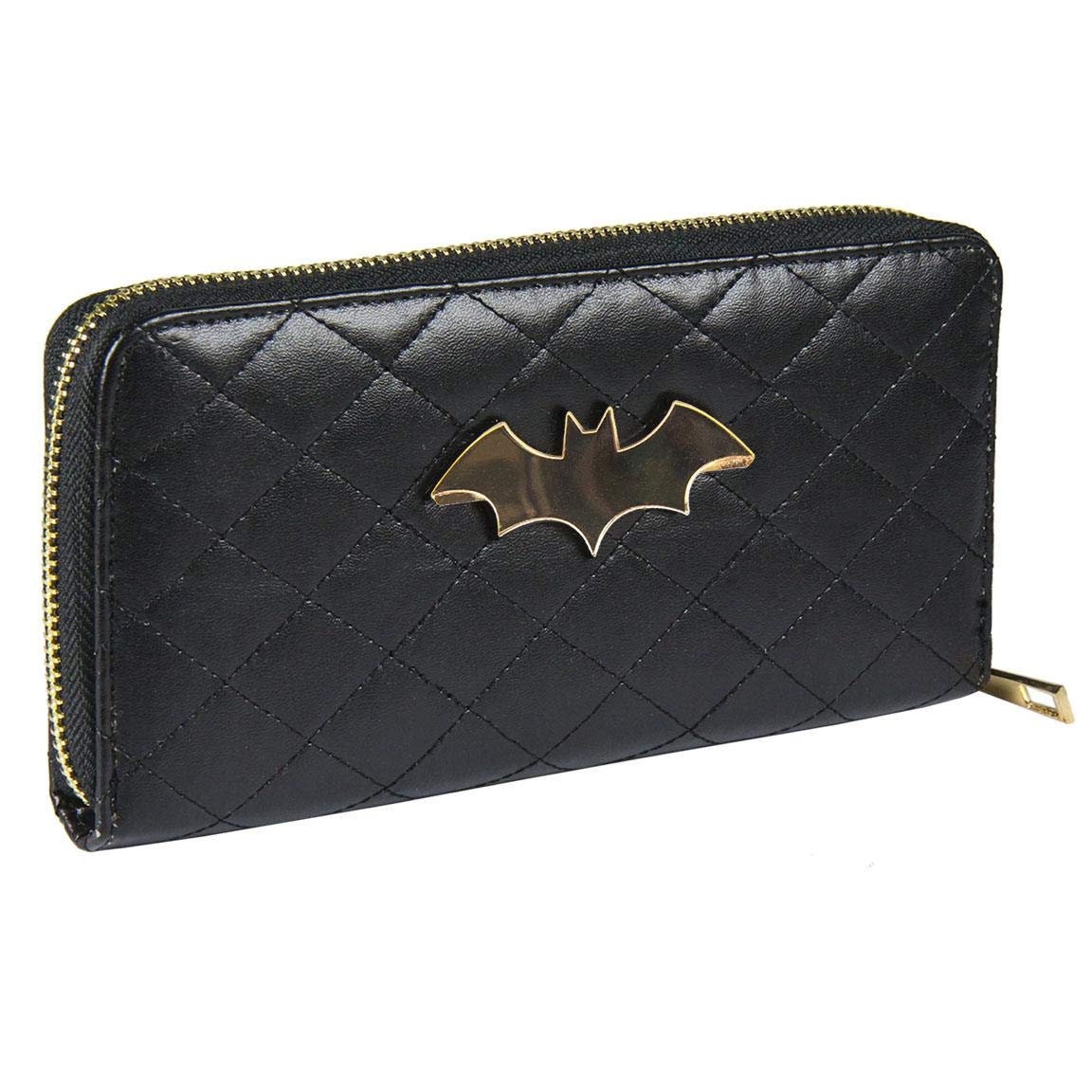 CERDA ARTESANIA Cartera Tarjetero Batman Women’s Wallet, Black (), 3x10x19  Centimeters (W x H x L)