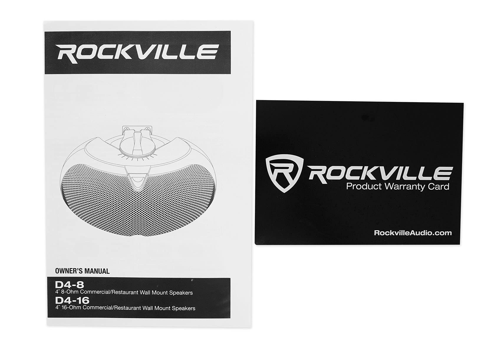 Rockville 6 D4-16 White Dual 4