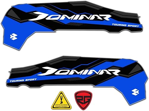 BAJAJ Dominar D250-400 AKSESUAR YAN 3D KABARTMALI MAV  DAMLA ST CKER