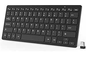OMOTON 2.4GHz USB Wireless Keyboard: Compact, Quiet, and Connectivity Enhanced