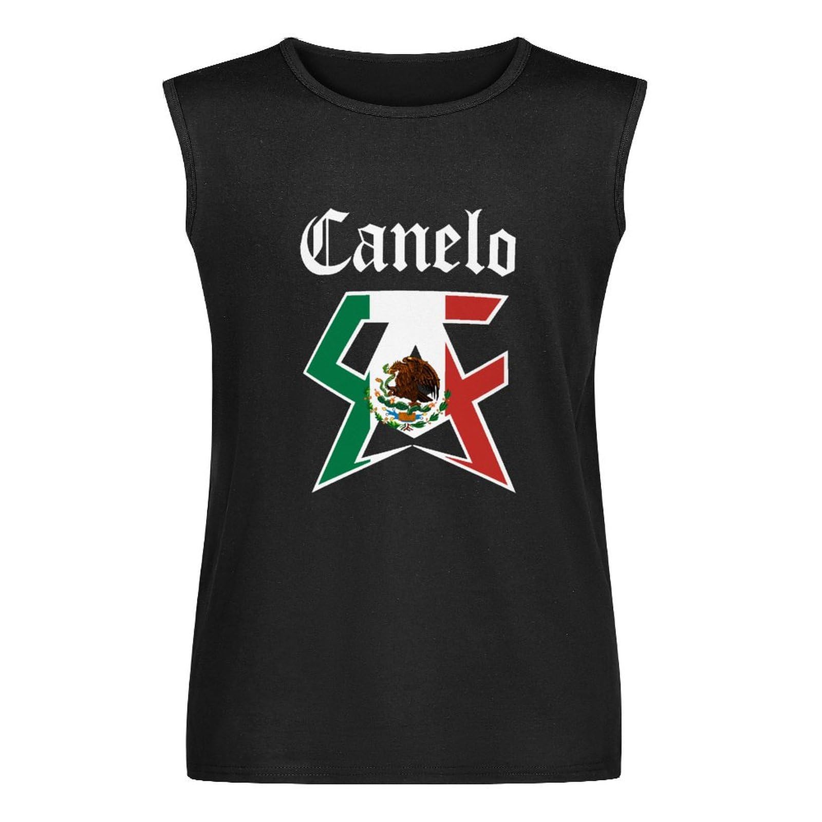 Saul Alvarez Canelo Boxing Unisex Sleeveless T-Shirt Vests Top Black Mens Tank Tee S