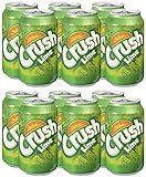Crush Lime soda 355ml cans Case of 12 Plus Tony & Annies Candies Bundle Pack