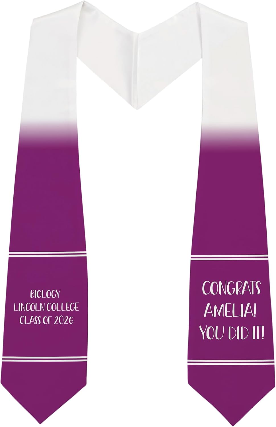 Personalization Universe Write Your Own Personalized Graduation Stole