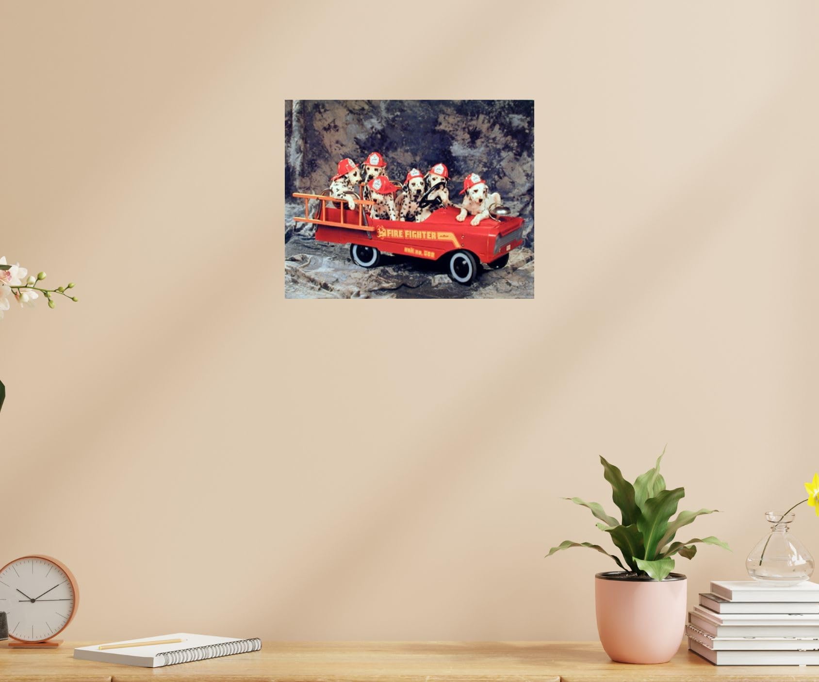Amazon.com: Impact Posters Gallery Dalmatian Puppies in Fire Truck
