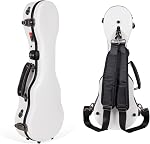 Crossrock Deluxe Fiberglass Tenor Ukulele Case with TSA Lock, Red (CRF2020TURD)