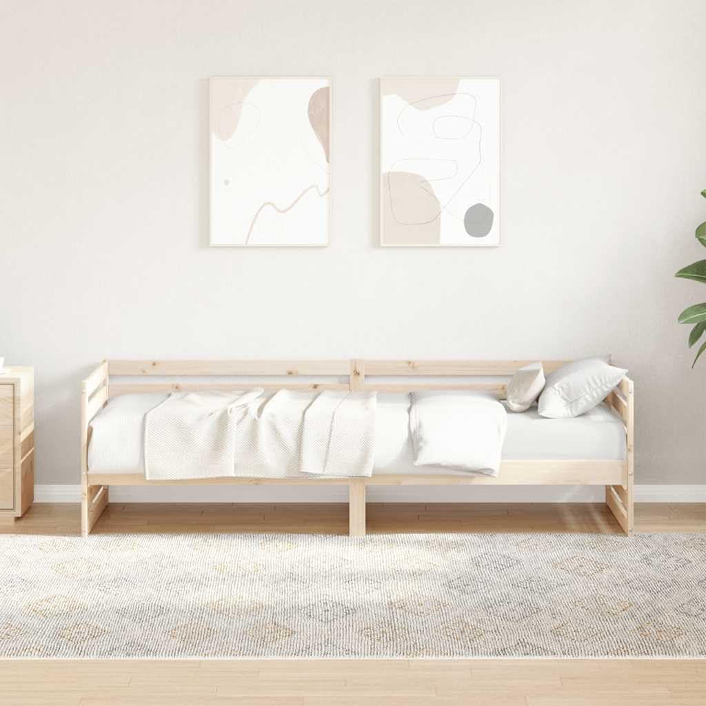 Łóżeczko dziecięce, drewno sosnowe, 80 x 200 cm, bez materaca